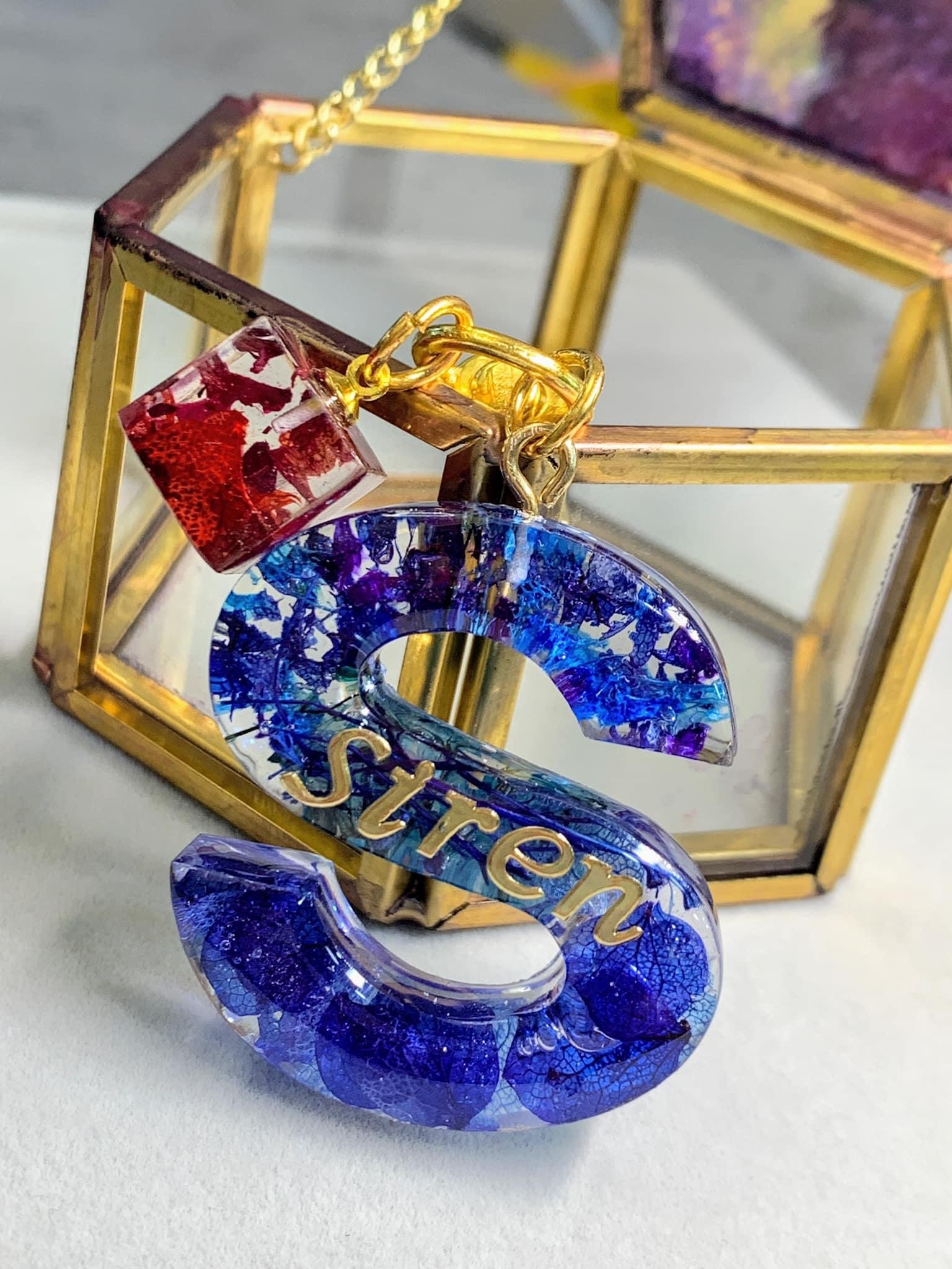 永生花字母滴膠匙扣 - 談情說愛 縮圖 3
