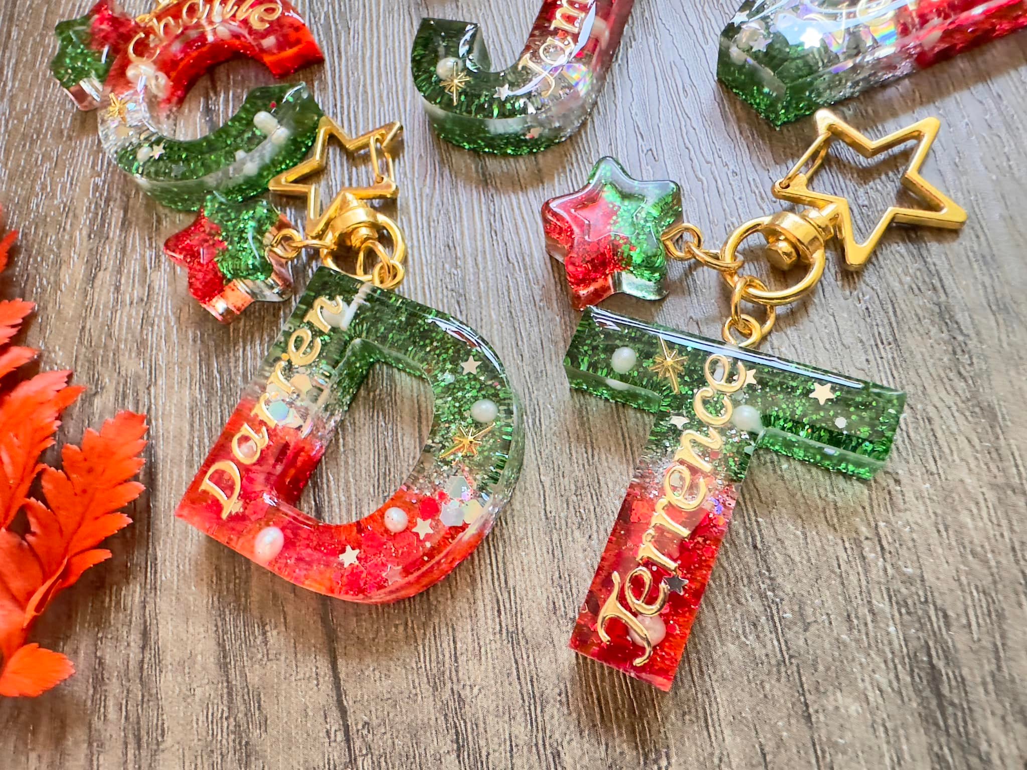 聖誕字母滴膠匙扣 - D 縮圖 2